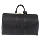 LOUIS VUITTON Epi Keepall 45 Boston Bag Noir M42972 LV Auth ki6957V-3