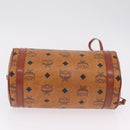 MCM Vicetos Shoulder Bag PVC Leather Brown Gold Tone Auth ki6959-11