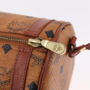 MCM Vicetos Shoulder Bag PVC Leather Brown Gold Tone Auth ki6959-16