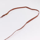MCM Vicetos Shoulder Bag PVC Leather Brown Gold Tone Auth ki6959-8