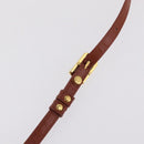 MCM Vicetos Shoulder Bag PVC Leather Brown Gold Tone Auth ki6959-9