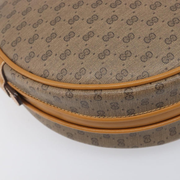 GUCCI Micro GG Shoulder Bag PVC Beige Gold Tone 007 104 0088 Auth ki6962