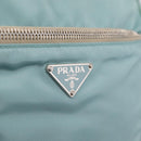 PRADA Shoulder Bag Nylon Light Blue Silver Auth ki6964A-17