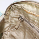 PRADA Shoulder Bag Nylon Light Blue Silver Auth ki6964A-25