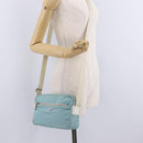 PRADA Shoulder Bag Nylon Light Blue Silver Auth ki6964A-30