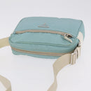 PRADA Shoulder Bag Nylon Light Blue Silver Auth ki6964A-7