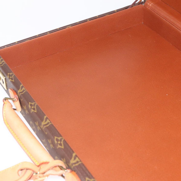 LOUIS VUITTON Monogram Attache Case Trunk LV Auth ki6965V