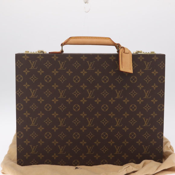 LOUIS VUITTON Monogram Attache Case Trunk LV Auth ki6965V