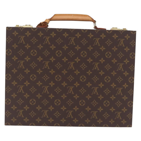 LOUIS VUITTON Monogram Attache Case Trunk LV Auth ki6965V
