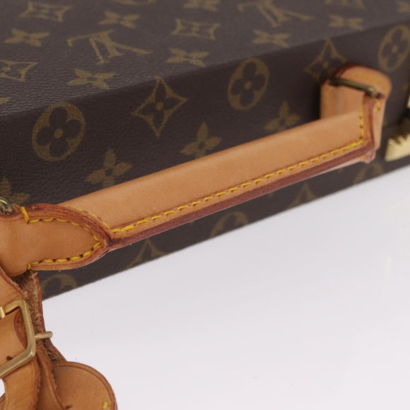 LOUIS VUITTON Monogram Attache Case Trunk LV Auth ki6965V