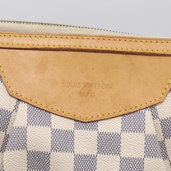 LOUIS VUITTON Damier Azur Siracusa PM Shoulder Bag N41113 LV Auth ki6967V