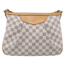 LOUIS VUITTON Damier Azur Siracusa PM Shoulder Bag N41113 LV Auth ki6967V-2