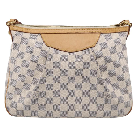 LOUIS VUITTON Damier Azur Siracusa PM Shoulder Bag N41113 LV Auth ki6967V