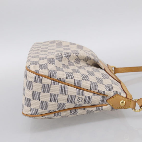 LOUIS VUITTON Damier Azur Siracusa PM Shoulder Bag N41113 LV Auth ki6967V