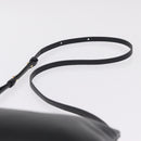 CELINE Trio Large Shoulder Bag Leather Black Gold Auth ki6971M-8
