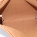 CELINE Macadam Canvas Tote Bag PVC Leather Brown Gold Auth ki6972A-15