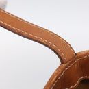 CELINE Macadam Canvas Tote Bag PVC Leather Brown Gold Auth ki6972A-18