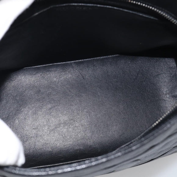CHANEL COCO Mark Standard Tote Bag Caviar Skin Black Silver CC Auth ki6980M