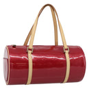 LOUIS VUITTON Monogram Vernis Bedford Hand Bag Red M91986 LV Auth ki6985V-1