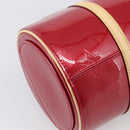 LOUIS VUITTON Monogram Vernis Bedford Hand Bag Red M91986 LV Auth ki6985V-11