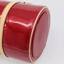 LOUIS VUITTON Monogram Vernis Bedford Hand Bag Red M91986 LV Auth ki6985V-12