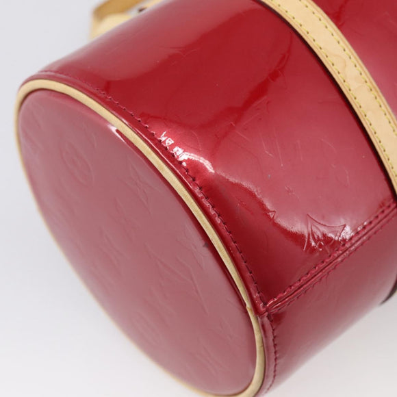 LOUIS VUITTON Monogram Vernis Bedford Hand Bag Red M91986 LV Auth ki6985V