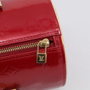 LOUIS VUITTON Monogram Vernis Bedford Hand Bag Red M91986 LV Auth ki6985V-14