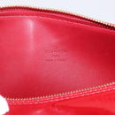 LOUIS VUITTON Monogram Vernis Bedford Hand Bag Red M91986 LV Auth ki6985V-15
