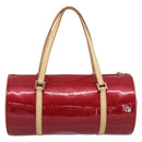LOUIS VUITTON Monogram Vernis Bedford Hand Bag Red M91986 LV Auth ki6985V-3