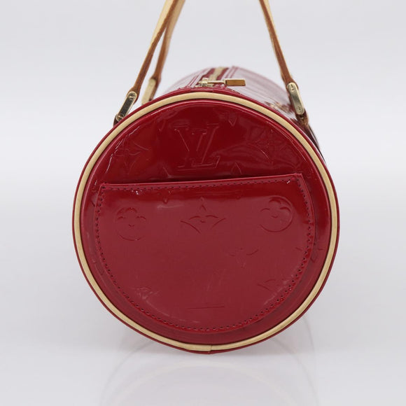 LOUIS VUITTON Monogram Vernis Bedford Hand Bag Red M91986 LV Auth ki6985V