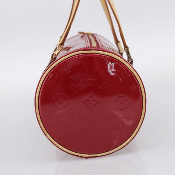 LOUIS VUITTON Monogram Vernis Bedford Hand Bag Red M91986 LV Auth ki6985V