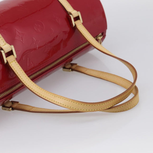 LOUIS VUITTON Monogram Vernis Bedford Hand Bag Red M91986 LV Auth ki6985V