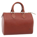 LOUIS VUITTON Epi Speedy 25 Hand Bag Brown M43013 LV Auth ki6986V-1