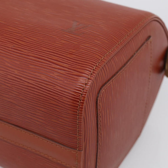 LOUIS VUITTON Epi Speedy 25 Hand Bag Brown M43013 LV Auth ki6986V
