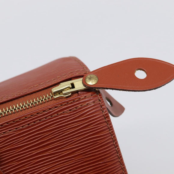LOUIS VUITTON Epi Speedy 25 Hand Bag Brown M43013 LV Auth ki6986V
