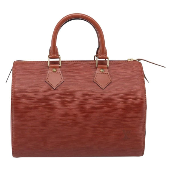 LOUIS VUITTON Epi Speedy 25 Hand Bag Brown M43013 LV Auth ki6986V