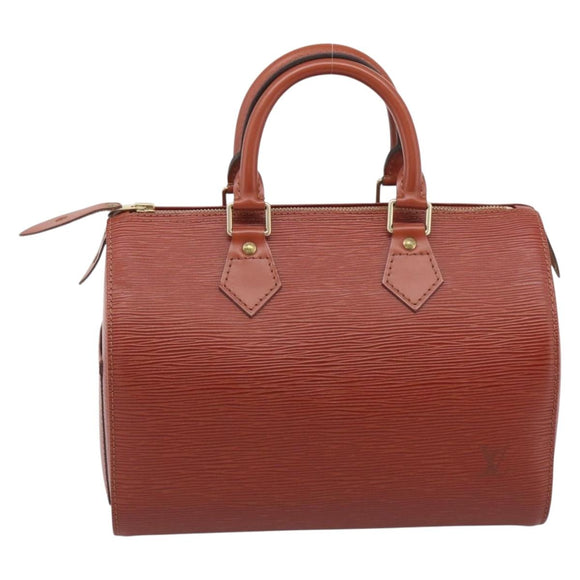 LOUIS VUITTON Epi Speedy 25 Hand Bag Brown M43013 LV Auth ki6986V