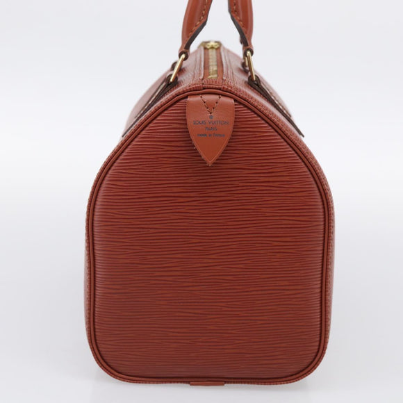 LOUIS VUITTON Epi Speedy 25 Hand Bag Brown M43013 LV Auth ki6986V