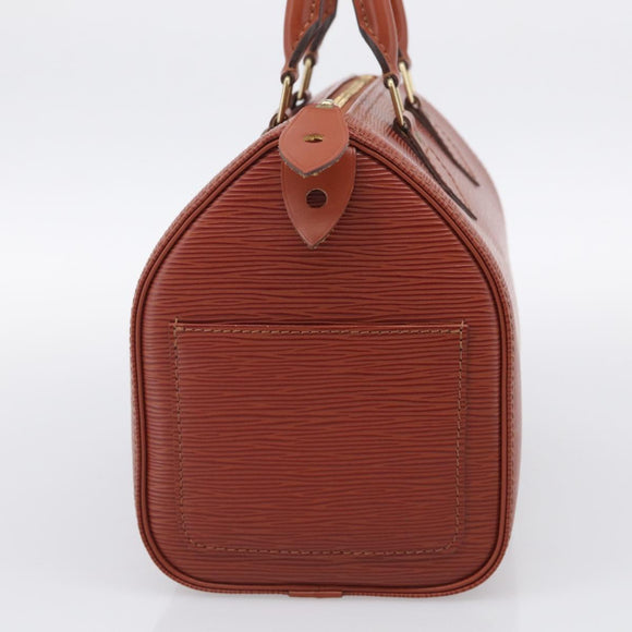 LOUIS VUITTON Epi Speedy 25 Hand Bag Brown M43013 LV Auth ki6986V