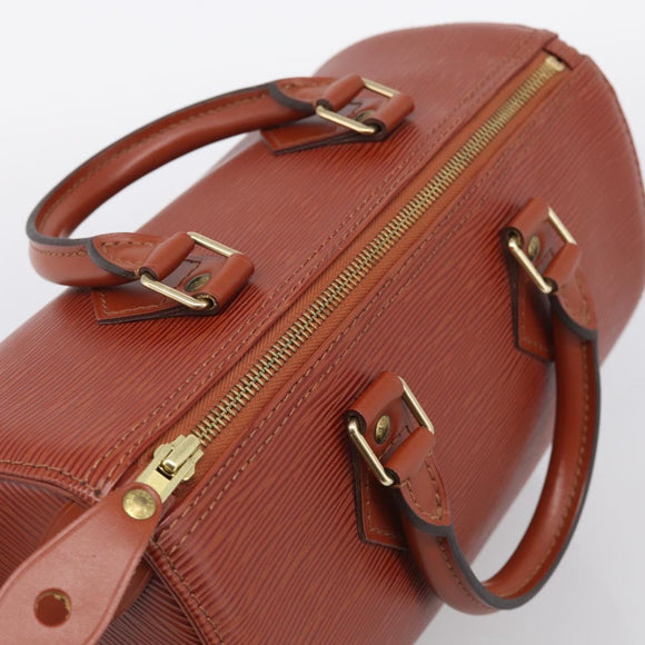 LOUIS VUITTON Epi Speedy 25 Hand Bag Brown M43013 LV Auth ki6986V