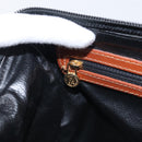 FENDI Pequin Canvas Mini Boston Bag PVC Black Brown Auth ki6990A-20
