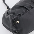 GUCCI Abbey Shoulder Bag Leather Black Gold 189835 Auth ki6992M-13