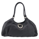 GUCCI Abbey Shoulder Bag Leather Black Gold 189835 Auth ki6992M-2