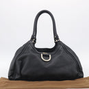 GUCCI Abbey Shoulder Bag Leather Black Gold 189835 Auth ki6992M-23