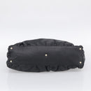 GUCCI Abbey Shoulder Bag Leather Black Gold 189835 Auth ki6992M-9