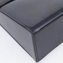 Cartier Turn Lock Hand Bag Patent Leather Black Auth ki6996M-11