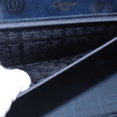 Cartier Turn Lock Hand Bag Patent Leather Black Auth ki6996M-19