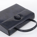 Cartier Turn Lock Hand Bag Patent Leather Black Auth ki6996M-6