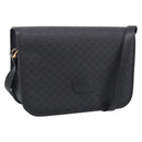 GUCCI Micro GG Canvas Shoulder Bag PVC Black Gold Auth ki6997A-1