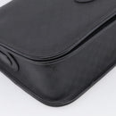 GUCCI Micro GG Canvas Shoulder Bag PVC Black Gold Auth ki6997A-11